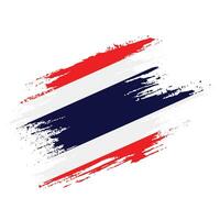 Free brush stroke Thailand flag vector image