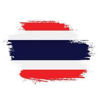nueva y colorida bandera de tailandia abstracta vector