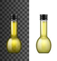 Olive oil realistic vector bottle