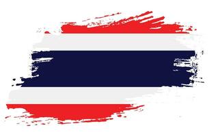 Stripe brush stroke Thailand flag vector