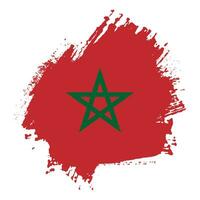 New colorful texture Morocco flag vector