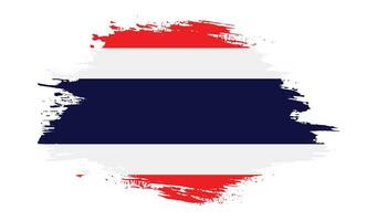 Graphic Thailand grunge flag vector