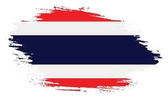 Creative Thailand grunge flag vector