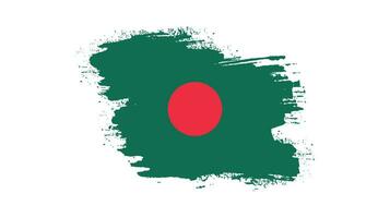 vector creativo de la bandera de la textura del grunge de bangladesh