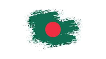 marco de trazo de pincel moderno vector de bandera de bangladesh