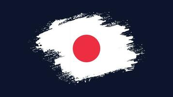 Brush frame Japan flag vector