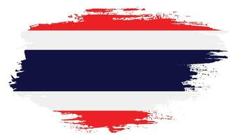 Faded Thailand grunge flag vector