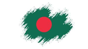 Bangladesh brush grunge flag vector