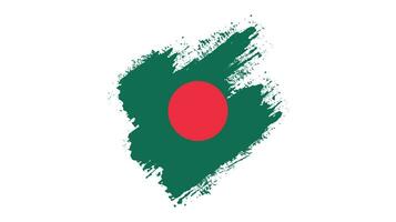 Free brush vector frame Bangladesh flag