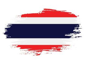 Brush stroke Thailand flag vector for free