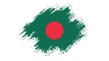 Professional Bangladesh grunge flag vector