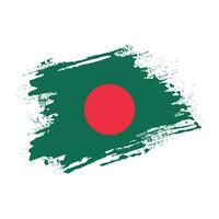 Resumen colorido bangladesh grunge textura bandera vector