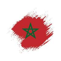 Free brush vector frame Morocco flag