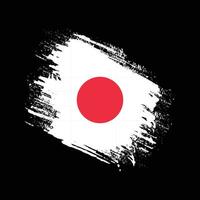 vector de bandera de textura grunge de japón gráfico profesional