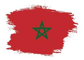 Morocco texture flag vector design