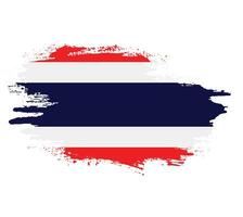 Splash new Thailand grunge texture flag vector