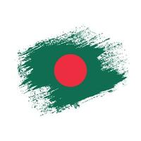 Bangladesh brush grunge flag vector