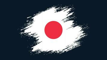 tinta pintura pincel trazo marco japón bandera vector
