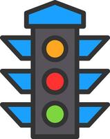 Traffic Lights Vector Icon Design