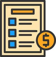 Invoice Vector Icon Design