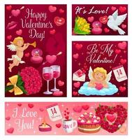Be my Valentine, happy love and hearts day vector