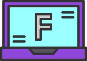 Font Vector Icon Design
