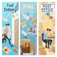Post office, postman. Mail delivery service