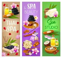 salón de belleza, bienestar y masaje spa vector