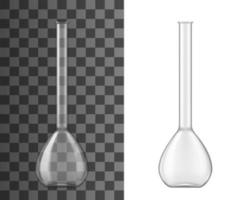 Glass flask or beaker. Laboratory glassware