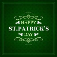 Saint Patrick day, Irish shamrock clover pattern vector