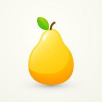 cute pear icon vector illustration