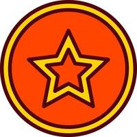 icono de vector con estrella