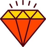 icono de vector de diamante