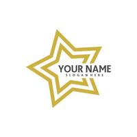 Star logo template, Star logo design vector