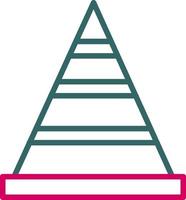 pyramid chart Vector Icon