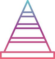 pyramid chart Vector Icon