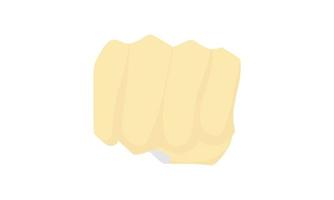 fist illustration on white background vector