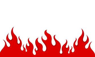 flames background on white background vector