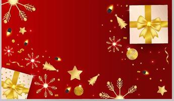 Christmas and Winter Landscape  Background vector