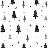 christmas tree pattern vector