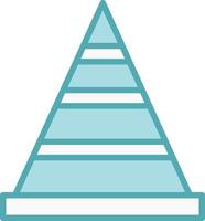 pyramid chart Vector Icon