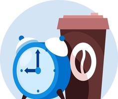 cofee time clip art vector