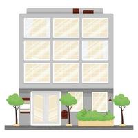 City building with large windows vector