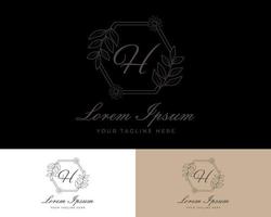 Letter H luxury premium logo. vector