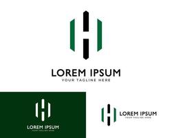 Letter H luxury premium logo. vector