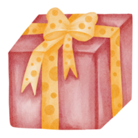 watercolor giftbox cute png