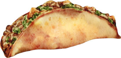 vattenfärg taco snabbmat png