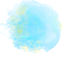 blue stain watercolor png