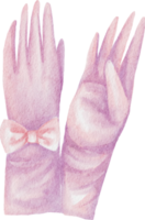 gants aquarelle petite princesse png