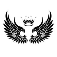 Free vector angel wings line art and outline